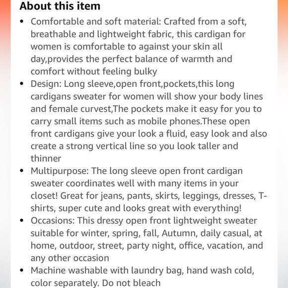 Grace Karin Women’s Baby Pink Solid Open Front Long Cardigan Sweater, Viscose - Picture 9 of 16